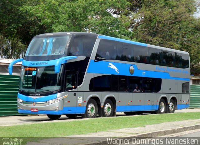 Viação Itapemirim 577 na cidade de Curitiba, Paraná, Brasil, por Wagner Domingos Ivanesken. Número da foto: #2112698.