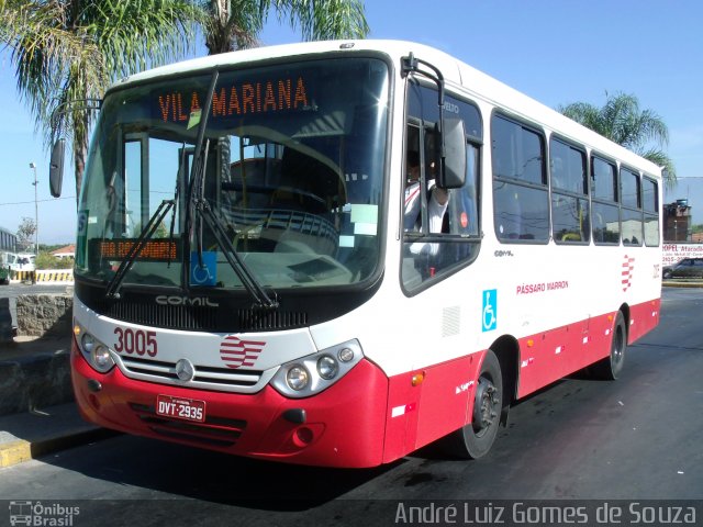 Empresa de Ônibus Pássaro Marron 3005 na cidade de Aparecida, São Paulo, Brasil, por André Luiz Gomes de Souza. ID da foto: 2112813.