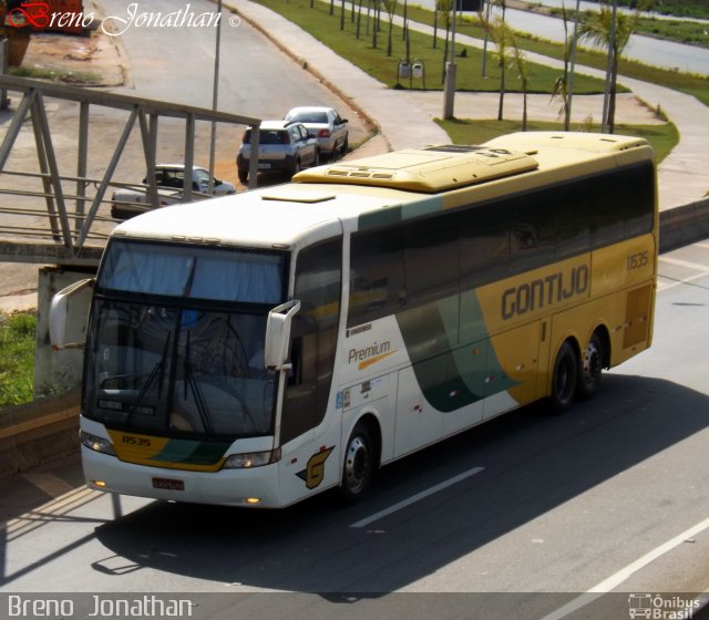 Empresa Gontijo de Transportes 11535 na cidade de Juatuba, Minas Gerais, Brasil, por Breno  Jonathan. ID da foto: 2114709.