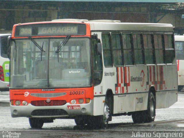 Sigma Transportes Coletivos 10018 na cidade de Piracicaba, São Paulo, Brasil, por Juliano Sgrigneiro. Número da foto: #2114925.