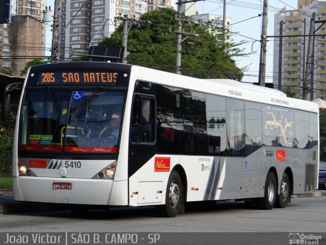 Metra - Sistema Metropolitano de Transporte 5410 na cidade de São Bernardo do Campo, São Paulo, Brasil, por João Victor. Número da foto: #2114719.