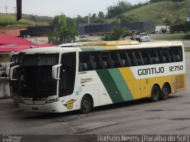 Empresa Gontijo de Transportes 12750 na cidade de Paraíba do Sul, Rio de Janeiro, Brasil, por Hudson Neves. Número da foto: #2115169.