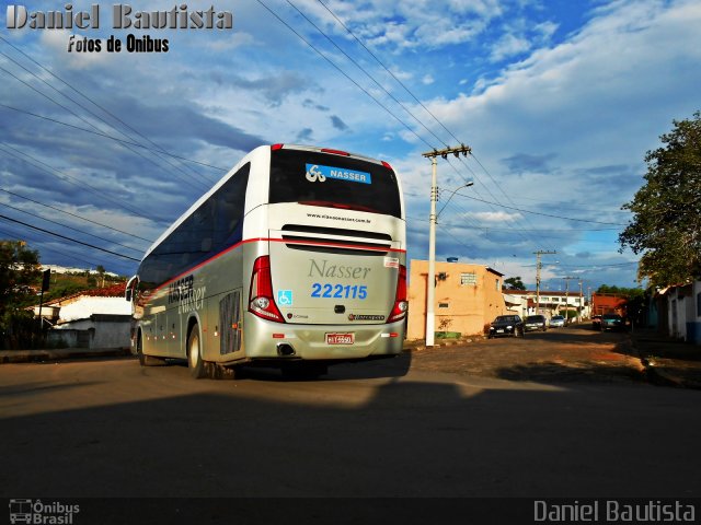 Viação Nasser 222115 na cidade de Guaranésia, Minas Gerais, Brasil, por Daniel Bautista. ID da foto: 2116910.