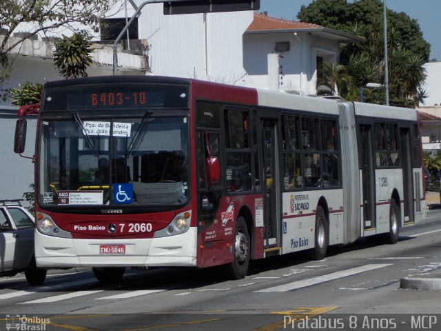 Viação Campo Belo 7 2060 na cidade de São Paulo, São Paulo, Brasil, por Cristiano Soares da Silva. ID da foto: 2116783.