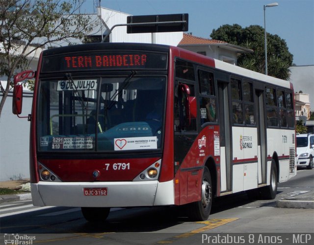 Viação Gatusa Transportes Urbanos 7 6791 na cidade de São Paulo, São Paulo, Brasil, por Cristiano Soares da Silva. ID da foto: 2116771.