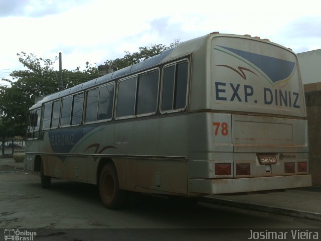 Expresso Diniz 78 na cidade de Corinto, Minas Gerais, Brasil, por Josimar Vieira. ID da foto: 2116775.