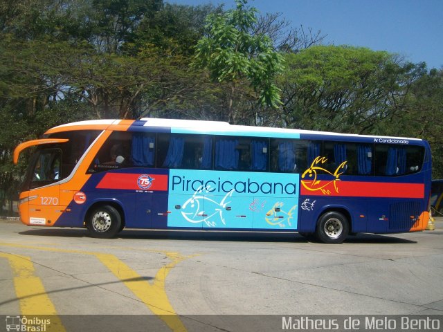 Viação Piracicabana 1270 na cidade de São Paulo, São Paulo, Brasil, por Matheus de Melo Bento. ID da foto: 2116376.