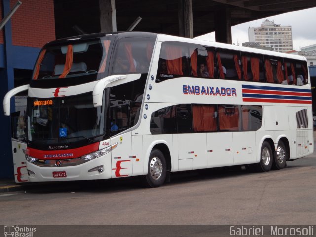 Expresso Embaixador 434 na cidade de Porto Alegre, Rio Grande do Sul, Brasil, por Gabriel  Morosoli. Número da foto: #2115691.