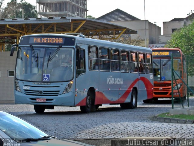 VCG - Viação Campos Gerais 1059 na cidade de Ponta Grossa, Paraná, Brasil, por Júlio César de Oliveira. Número da foto: #2115903.