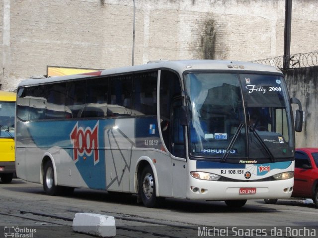 Auto Viação 1001 RJ 108.151 na cidade de Rio de Janeiro, Rio de Janeiro, Brasil, por Michel Soares da Rocha. Número da foto: #2116938.