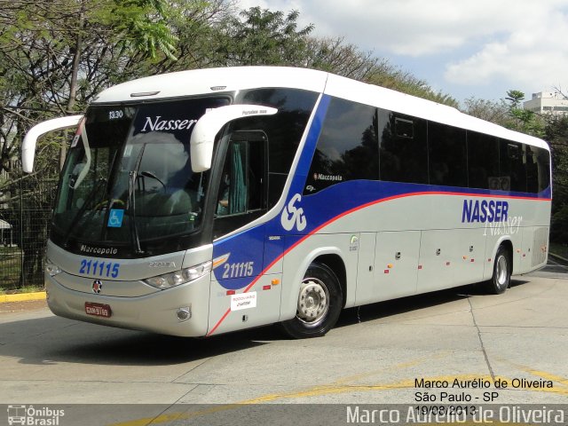 Viação Nasser 211115 na cidade de São Paulo, São Paulo, Brasil, por Marco Aurélio de Oliveira. Número da foto: #2116866.