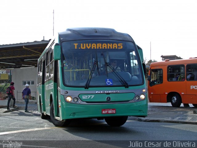 VCG - Viação Campos Gerais 1277 na cidade de Ponta Grossa, Paraná, Brasil, por Júlio César de Oliveira. ID da foto: 2115892.