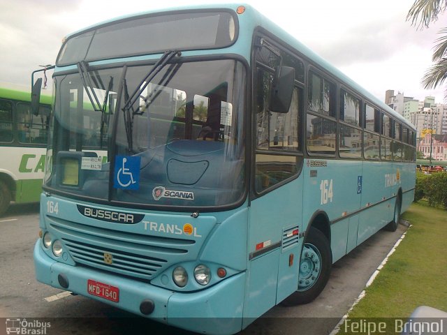 Transol Transportes Coletivos 164 na cidade de Florianópolis, Santa Catarina, Brasil, por Felipe  Brignol. Número da foto: #2115652.