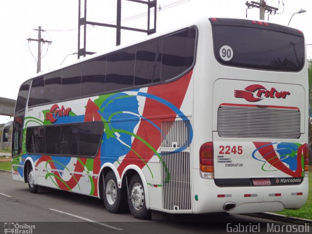 Auto Viação Critur 2245 na cidade de Porto Alegre, Rio Grande do Sul, Brasil, por Gabriel  Morosoli. ID da foto: 2117621.