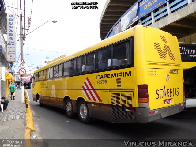 Viação Itapemirim 40205 na cidade de Aparecida, São Paulo, Brasil, por Vinicius Miranda. ID da foto: 2117404.