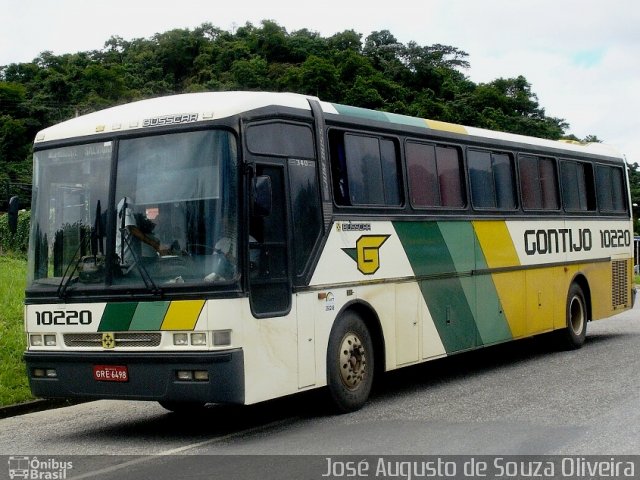 Empresa Gontijo de Transportes 10220 na cidade de Barra do Piraí, Rio de Janeiro, Brasil, por José Augusto de Souza Oliveira. Número da foto: #2118493.