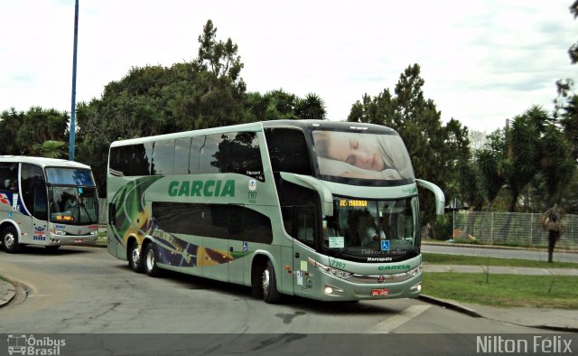 Viação Garcia 7197 na cidade de Curitiba, Paraná, Brasil, por Nilton Félix da Silva. Número da foto: #2117695.