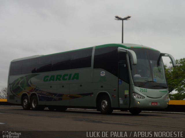 Viação Garcia 7552 na cidade de Londrina, Paraná, Brasil, por Luis de Ricado Brito. ID da foto: 2118668.