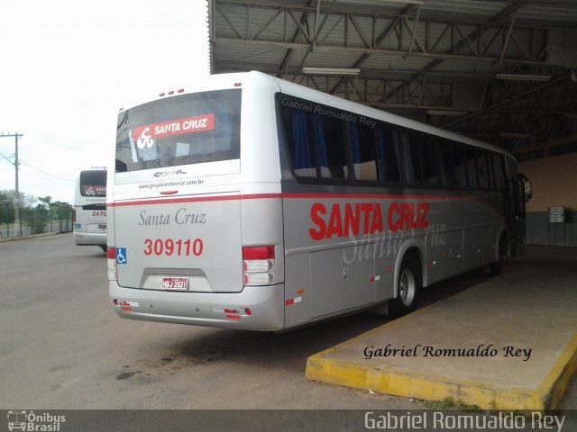 Viação Santa Cruz 309110 na cidade de Alfenas, Minas Gerais, Brasil, por Gabriel Romualdo Rey . ID da foto: 2118102.