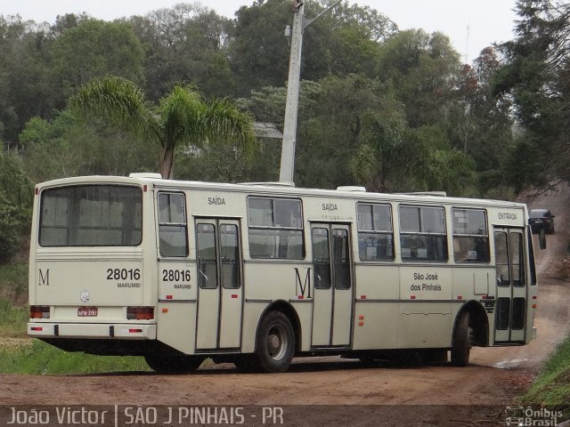 Viação Marumbi 28016 na cidade de São José dos Pinhais, Paraná, Brasil, por João Victor. ID da foto: 2118116.