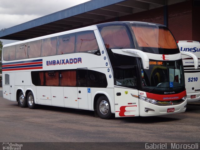 Expresso Embaixador 431 na cidade de Porto Alegre, Rio Grande do Sul, Brasil, por Gabriel  Morosoli. Número da foto: #2119411.