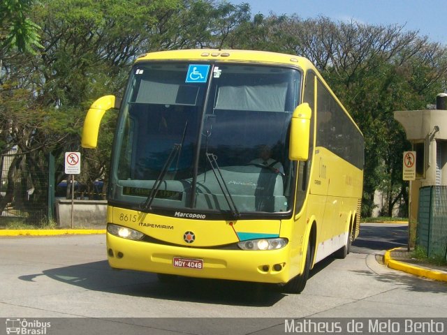 Viação Itapemirim 8615 na cidade de São Paulo, São Paulo, Brasil, por Matheus de Melo Bento. Número da foto: #2118995.