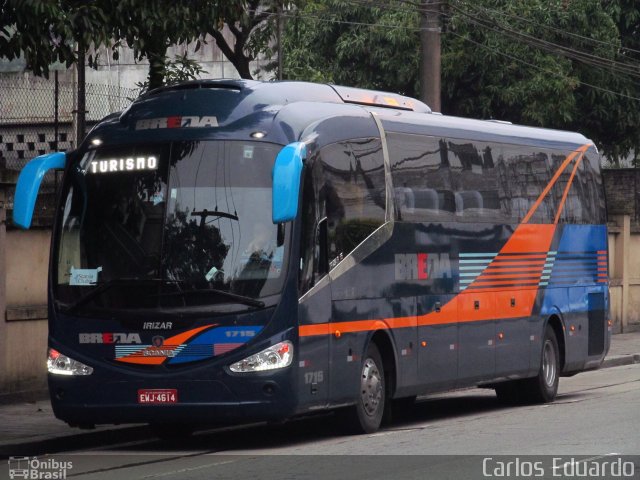 Breda Transportes e Serviços 1715 na cidade de Santos, São Paulo, Brasil, por Carlos Eduardo. Número da foto: #2119315.