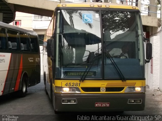 Viação Itapemirim 45281 na cidade de Aparecida, São Paulo, Brasil, por Fabio Alcantara. ID da foto: 2119384.