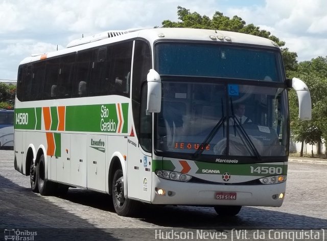 Cia. São Geraldo de Viação 14580 na cidade de Vitória da Conquista, Bahia, Brasil, por Hudson Neves. Número da foto: #2120312.