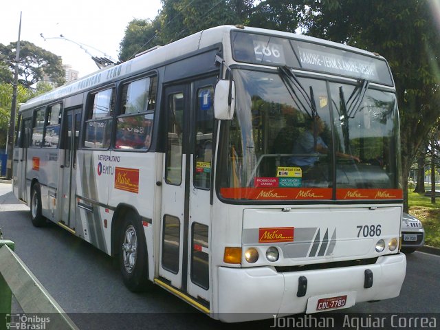 Metra - Sistema Metropolitano de Transporte 7086 na cidade de São Bernardo do Campo, São Paulo, Brasil, por Jonathan  Aguiar Correa. Número da foto: #2119214.