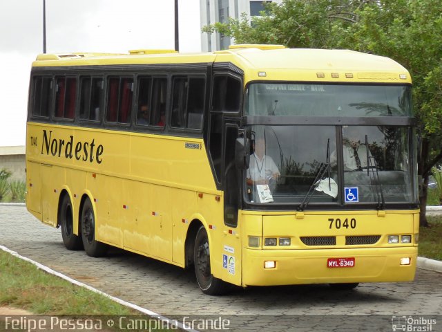 Viação Nordeste 7040 na cidade de Campina Grande, Paraíba, Brasil, por Felipe Pessoa de Albuquerque. Número da foto: #2119848.