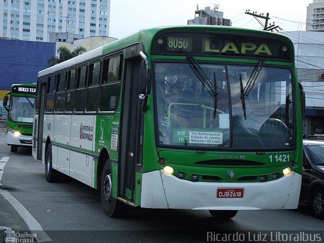 Viação Santa Brígida 1 1421 na cidade de São Paulo, São Paulo, Brasil, por Ricardo Luiz. Número da foto: #2087262.