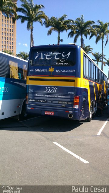 Nety Turismo 3578 na cidade de Aparecida, São Paulo, Brasil, por Paulo Cesar. ID da foto: 2085780.