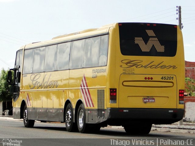 Viação Itapemirim 45201 na cidade de Palhano, Ceará, Brasil, por Thiago Vinicius. ID da foto: 2086170.