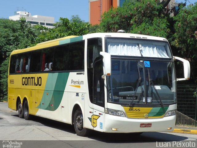 Empresa Gontijo de Transportes 11655 na cidade de São Paulo, São Paulo, Brasil, por Luan Peixoto. ID da foto: 2085620.