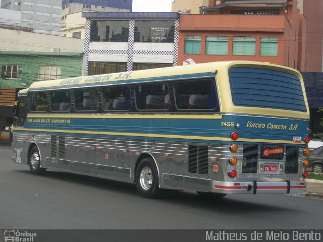 Viação Cometa 7455 na cidade de São Paulo, São Paulo, Brasil, por Matheus de Melo Bento. Número da foto: #2121839.
