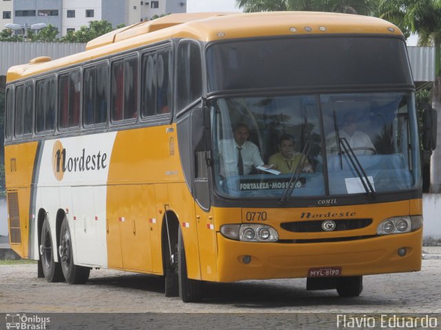 Viação Nordeste 0770 na cidade de Fortaleza, Ceará, Brasil, por Flávio Eduardo. Número da foto: #2124142.