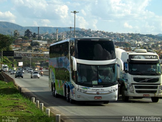 ComperTur Transportes Turísticos 12240 na cidade de Belo Horizonte, Minas Gerais, Brasil, por Adão Raimundo Marcelino. ID da foto: 2125413.