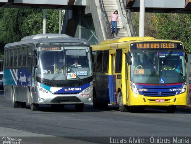 Auto Ônibus Fagundes RJ 101.073 na cidade de Rio de Janeiro, Rio de Janeiro, Brasil, por Lucas Alvim. ID da foto: 2124471.