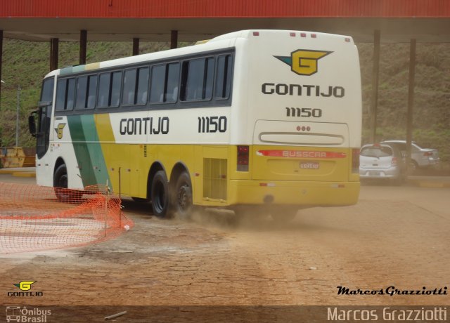 Empresa Gontijo de Transportes 11150 na cidade de João Monlevade, Minas Gerais, Brasil, por Marcos Grazziotti. Número da foto: #2123754.