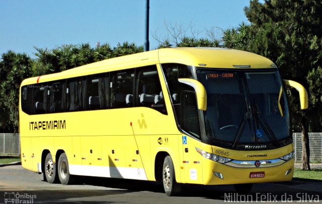 Viação Itapemirim 60645 na cidade de Curitiba, Paraná, Brasil, por Nilton Félix da Silva. Número da foto: #2123675.