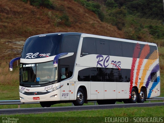 RC Tur Transportes e Turismo 2013 na cidade de Sorocaba, São Paulo, Brasil, por EDUARDO - SOROCABUS. ID da foto: 2123710.