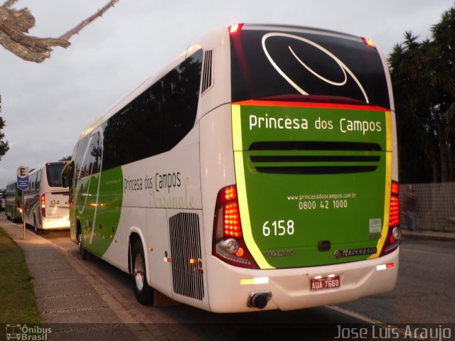 Expresso Princesa dos Campos 6158 na cidade de Curitiba, Paraná, Brasil, por Jose Luis Araujo. ID da foto: 2126514.