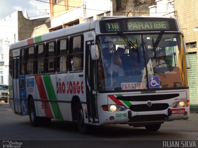 Consórcio Navegantes - 02 > Viação São Jorge > Transurb Transporte Urbano 0216 na cidade de João Pessoa, Paraíba, Brasil, por Ruan Silva. ID da foto: 2125731.