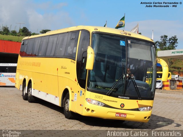 Viação Itapemirim 5083 na cidade de João Monlevade, Minas Gerais, Brasil, por Antonio Carlos Fernandes. ID da foto: 2125735.