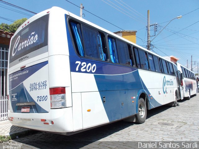 Carrião Transporte e Turismo 7200 na cidade de Aparecida, São Paulo, Brasil, por Daniel Santos Sardi. Número da foto: #2125779.