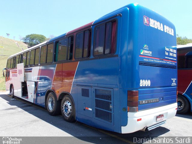 Mega Star Transportadora Turistica 2900 na cidade de Aparecida, São Paulo, Brasil, por Daniel Santos Sardi. Número da foto: #2127928.