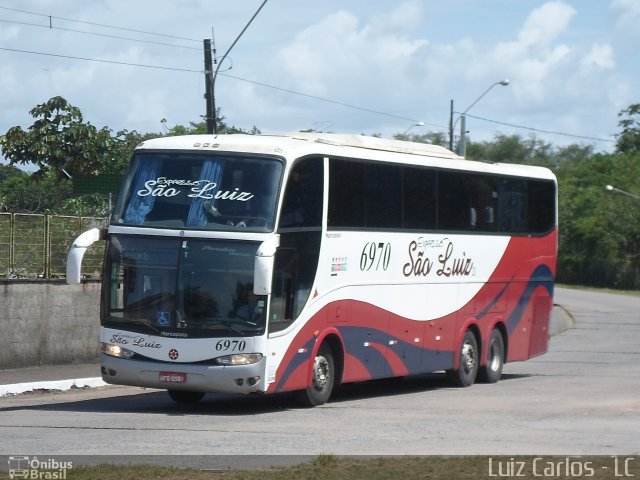Expresso São Luiz 6970 na cidade de Recife, Pernambuco, Brasil, por Luiz Carlos de Santana. Número da foto: #2128652.