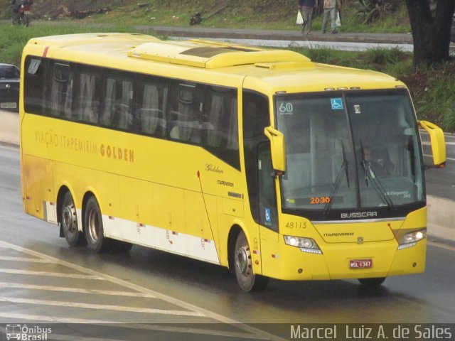 Viação Itapemirim 48115 na cidade de Belo Horizonte, Minas Gerais, Brasil, por Marcel  Sales. Número da foto: #2128381.