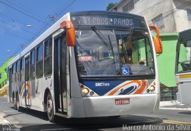 SBC Trans 2061 na cidade de São Bernardo do Campo, São Paulo, Brasil, por Marco Antonio da Silva. ID da foto: 2129819.